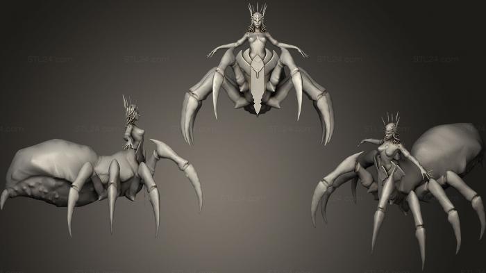 Animal figurines (Spider Queen, STKJ_1490) 3D models for cnc
